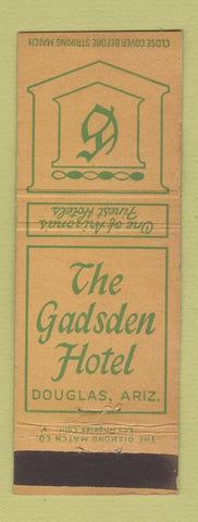 Matchbook Cover - Gadsden Hotel Douglas AZ WEAR