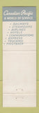 Matchbook Cover - Canadian Pacific Hotels