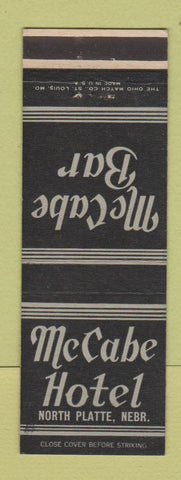 Matchbook Cover - McCabe Hotel North Platte NE