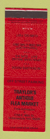 Matchbook Cover - Traylor's Antique Fle Market Indianapolis IN