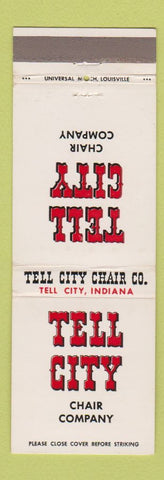 Matchbook Cover - Tell City Chair Company Tell City IN