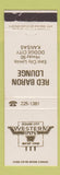 Matchbook Cover - Red Baron Lounge Western Inn Dodge City KS