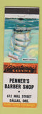 Matchbook Cover - Penner's Barber Shop Dallas OR