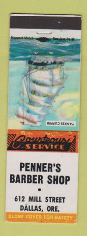 Matchbook Cover - Penner's Barber Shop Dallas OR