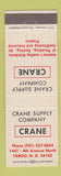 Matchbook Cover - Crane Supply Fargo ND Heating Plumbing