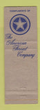 Matchbook Cover - American Thread Company Safety WEAR