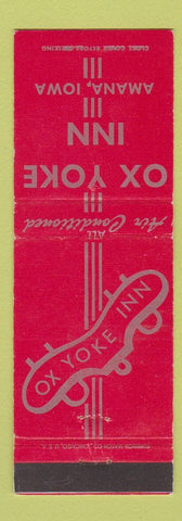 Matchbook Cover - Ox Yoke Inn Amana IA