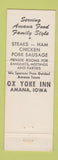 Matchbook Cover - Ox Yoke Inn Amana IA