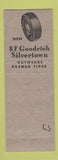 Matchbook Cover - BF Goodrich Tires Joe York Corsicana TX