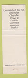 Matchbook Cover - 1966 Chevrolet Keller Marysville PA