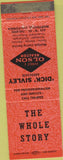 Matchbook Cover - Harold Olsen Realtor Marysville CA orange