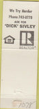 Matchbook Cover - Harold Olsen Realtor Marysville CA orange