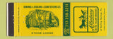 Matchbook Cover - Allenberry Stone Lodge Boiling Springs PA
