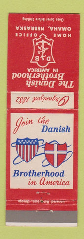 Matchbook Cover - Danish Brotherhood Omaha NE