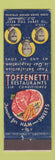 Matchbook Cover - Toffenetti Restaurants Chicago IL New York City