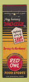 Matchbook Cover - Red Owl Food Stores Grocery
