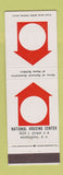 Matchbook Cover - National Housing Center Washington DC