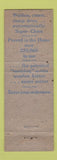 Matchbook Cover - Bendix Laundry Appliances Rossville GA