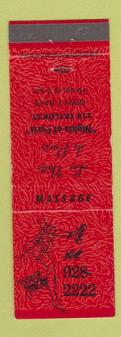 Matchbook Cover - Le Nails de Paris San Francisco CA massage
