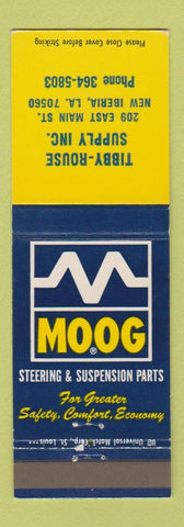 Matchbook Cover - Moog Steering Suspension Parts Tibby Rouse New Iberia LA