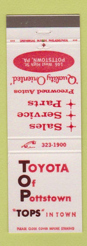 Matchbook Cover - Toyota of Pottstown PA