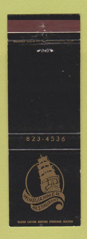 Matchbook Cover - Windjammer Restaurant Marina Del Rey CA