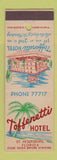 Matchbook Cover - Toffenetti Hotel St Petersburg FL
