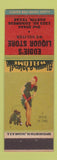 Matchbook Cover - Eddie's Liquor Store Austin TX pinup WWII