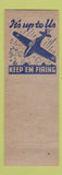 Matchbook Cover - Eddie's Liquor Store Austin TX pinup WWII