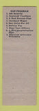 Matchbook Cover - Machinists Union Freeport IL