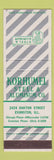 Matchbook Cover - Korhumel Steel Aluminum Evanston IL