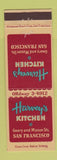 Matchbook Cover - Harvey's Kitchen San Francisco CA