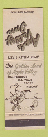 Matchbook Cover - Apple Valley Inn CA