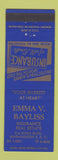 Matchbook Cover - Emma Bayliss Insurance Washington DC
