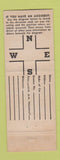 Matchbook Cover - Emma Bayliss Insurance Washington DC