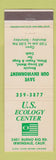 Matchbook Cover - US Ecology Center Irwindale CA Recycling