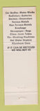 Matchbook Cover - US Ecology Center Irwindale CA Recycling