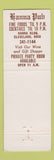Matchbook Cover - Pewter Mug Hanna Pub Cleveland OH