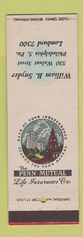 Matchbook Cover - William B Snyder Insurance Philadelphia PA