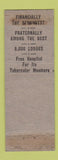 Matchbook Cover - Omaha Woodmen Insurance Omaha NE