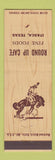Matchbook Cover - Round Up Cafe Itasca TX