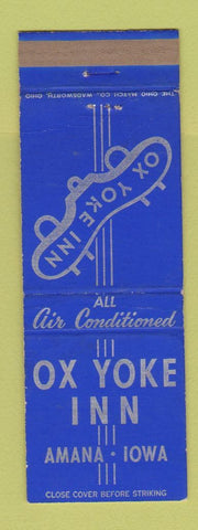 Matchbook Cover - Ox Yoke Inn Amana IA BLUE