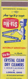 Matchbook Cover - Sta Nu Dry Cleaners girlie Lorain OH