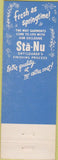 Matchbook Cover - Sta Nu Dry Cleaners girlie Lorain OH