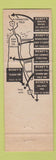 Matchbook Cover - Rickey's Restaurants Palo Alto San Francisco Salinas CA