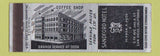 Matchbook Cover - Sandford Hotel San Diego CA