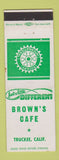 Matchbook Cover - Brown's Cafe Truckee CA Rotary International
