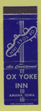 Matchbook Cover - Ox Yoke Inn Amana IA BLUE