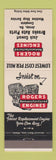 Matchbook Cover - Rogers Engines Jack Cowart Jesup GA auto parts