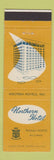 Matchbook Cover - Northern Hotel Billings MT